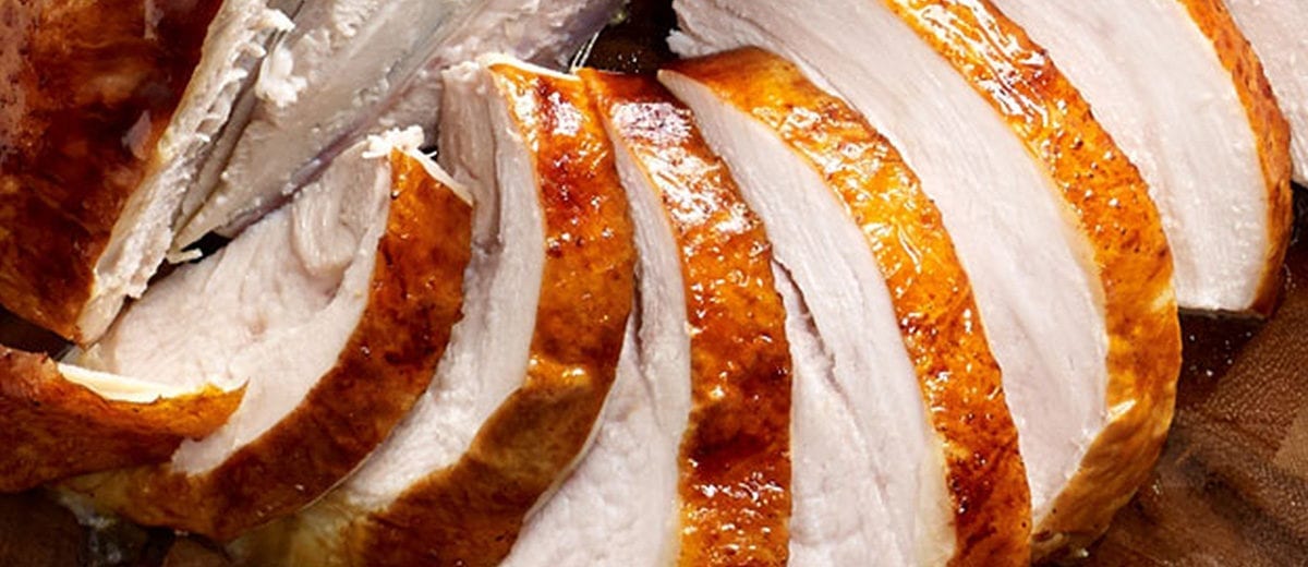 sliced roast turkey breast