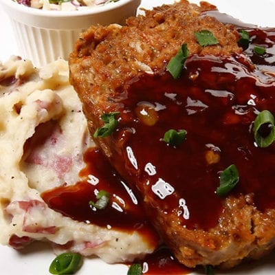 meat loaf with sauce