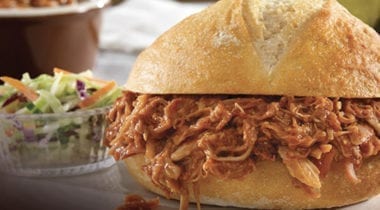 curly's pulled pork sandwich
