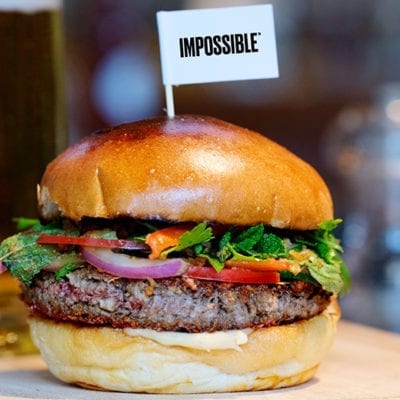 impossible vegan burger patty