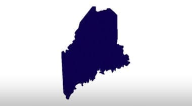 state of Maine vector image