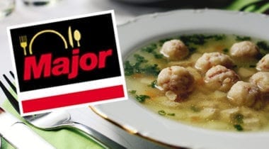 Italian wedding soup and major logo