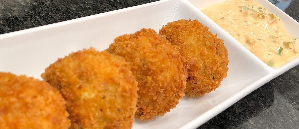 fried chicken thigh croquettes