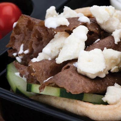 beef gyro packed lunch