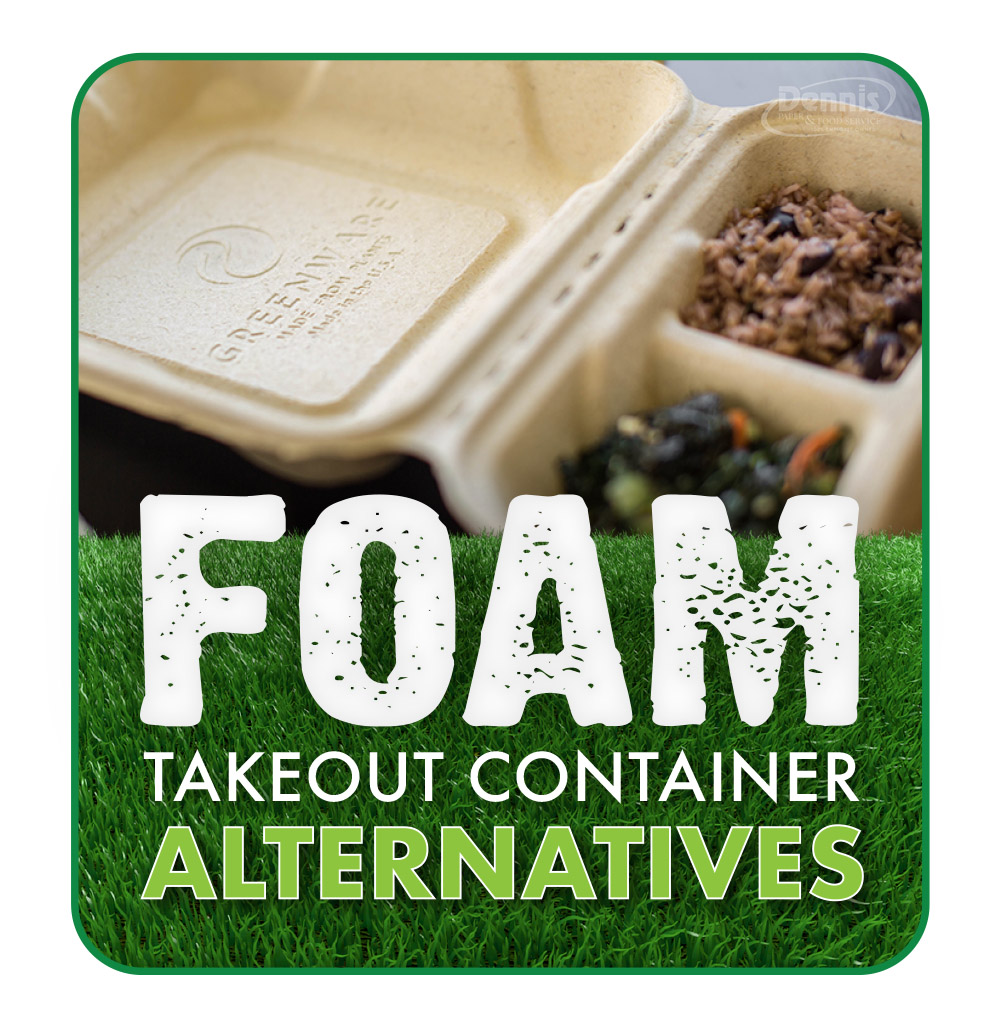 foam takeout container alternatives graphic
