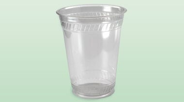 Fabri-Kal clear compostable plastic cup 16/18 oz sqt