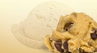 vanilla cookie dough ice cream