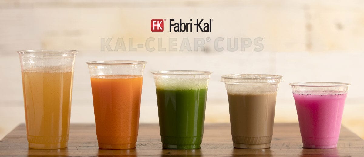 clear plastic cups with different color beverages