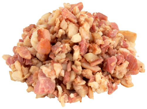 crumbled bacon pieces